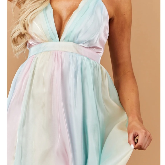 Pastel Rainbow Maxi Dress - Picture 3 of 7